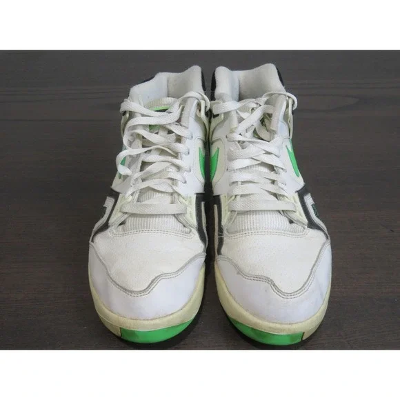 Nike Air Tech Challenge II Shoes Mens 8.5 White Green Tennis Sneakers 318408-100 - Picture 2 of 10